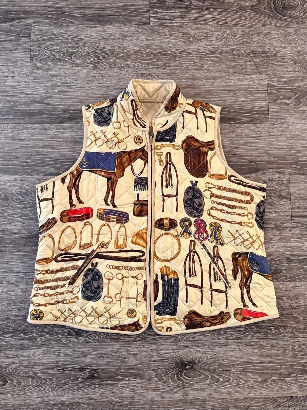 Polo Ralph Lauren reversible quilted equestrian vest